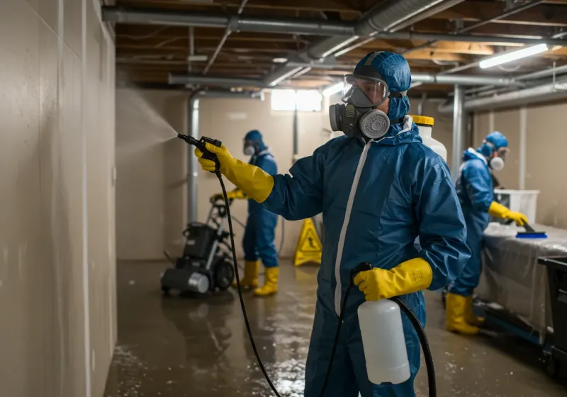 Basement Sanitization and Antimicrobial Treatment process in Gibsonton, FL